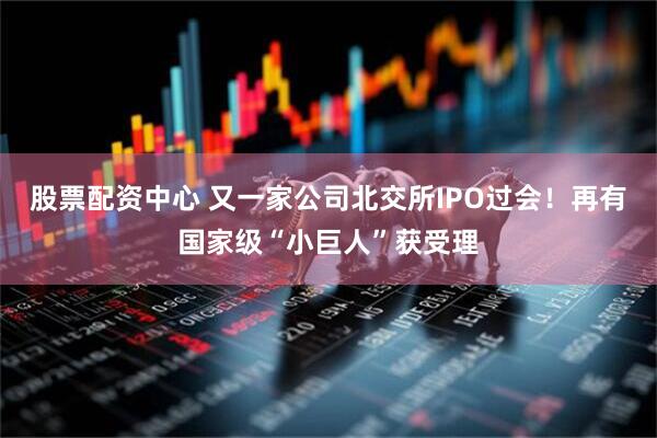 股票配资中心 又一家公司北交所IPO过会！再有国家级“小巨人”获受理