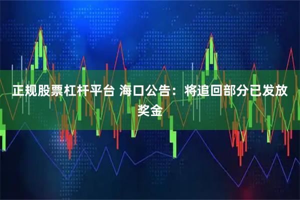 正规股票杠杆平台 海口公告：将追回部分已发放奖金